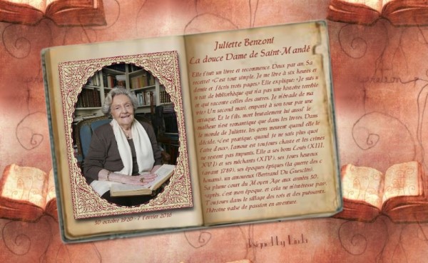 info - Juliette Benzoni - la douce Dame de Saint-Mand