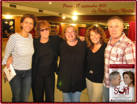 photo avec Corinne Touzet,Marion Sarraut,Frdrique,Mistra et Fred Nony